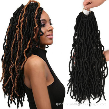 Nu Faux Locs Crochet Hair Extend Soft Locs Braiding Hair 24 Inch Pre-looped Crochet Braids